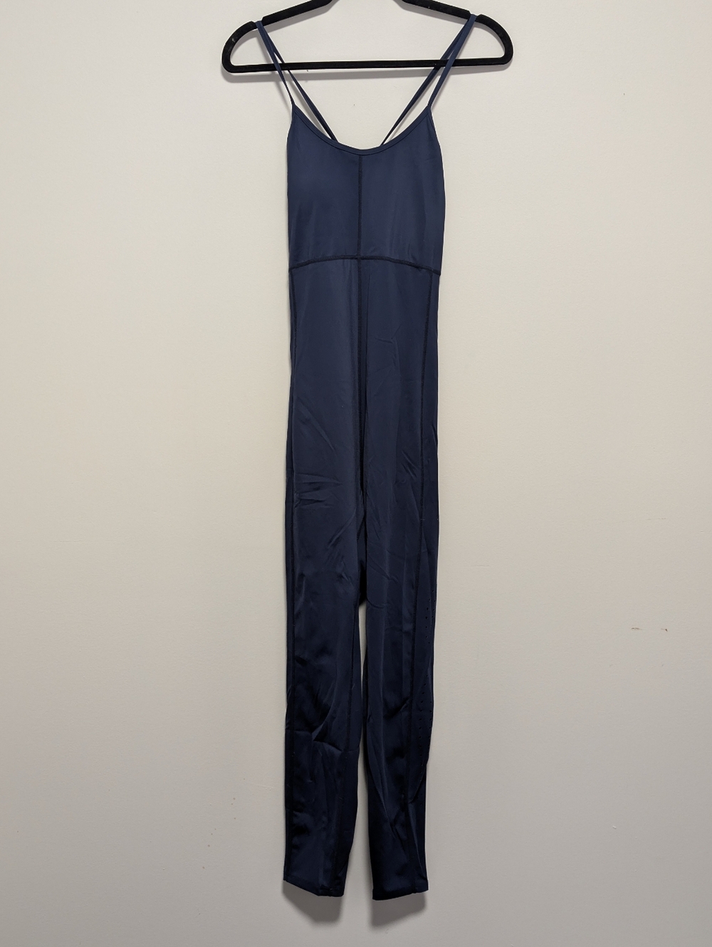 Navy Blue Jumpsuit with Spaghetti Straps